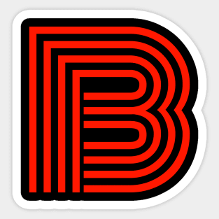 Letter B beautiful letters Sticker